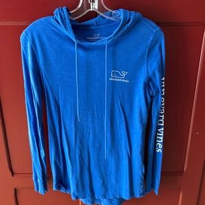 Vineyard Vines - lightweight blue hoodie - Size XXS